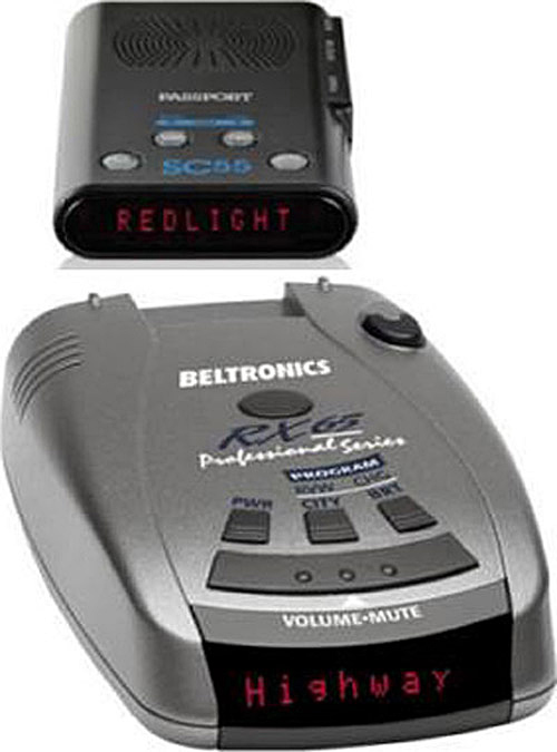 - Beltronics RX65i, red + SC55 Detector kit
